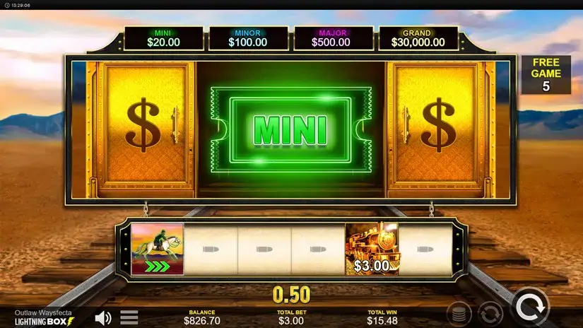 Outlaw Waysfecta slot screenshot 8