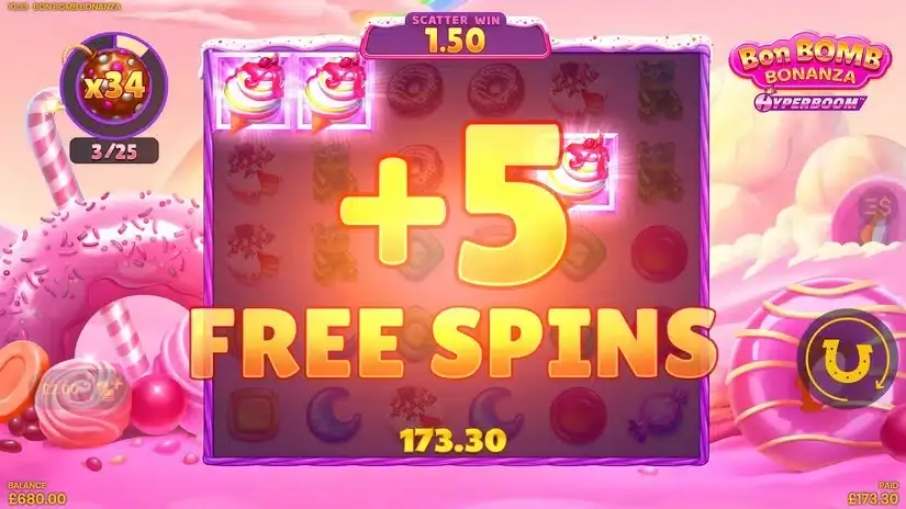 Bon Bomb Bonanza Hyperboom slot screenshot 