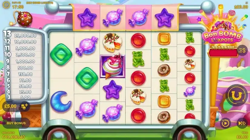 Bon Bomb Luxpots slot screenshot 