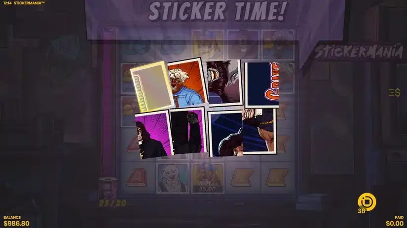 Stickermania slot screenshot 5