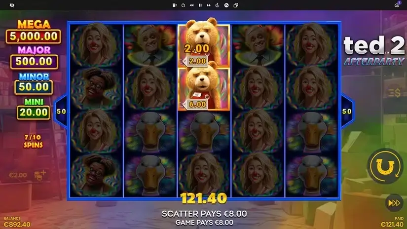 Ted 2 Afterparty slot screenshot 4