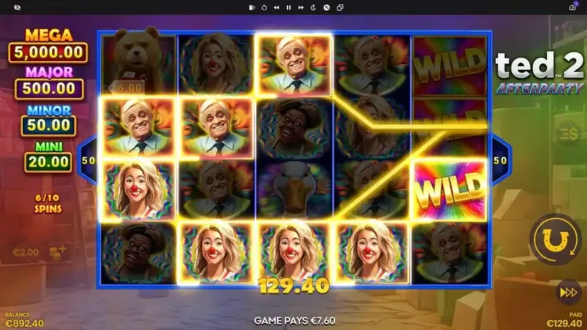 Ted 2 Afterparty slot screenshot 5