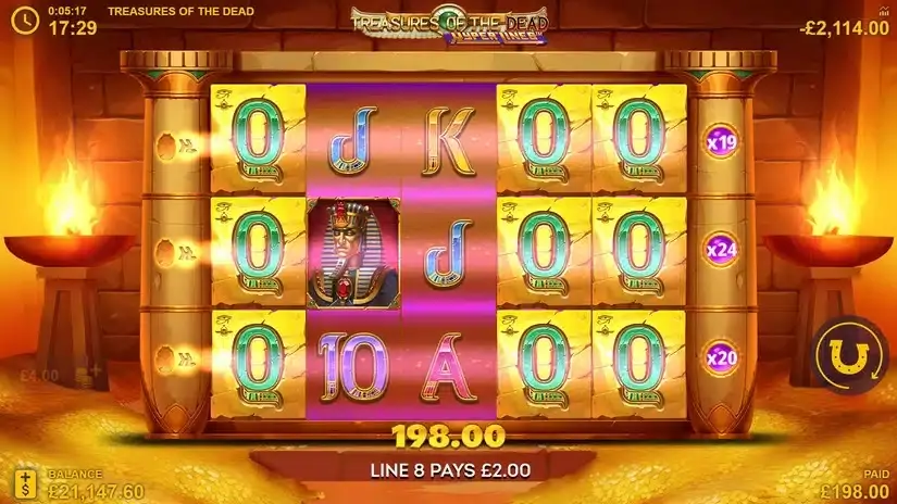 Treasures of the Dead Hyperlines slot screenshot 4