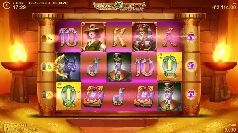 Treasures of the Dead Hyperlines slot screenshot 3