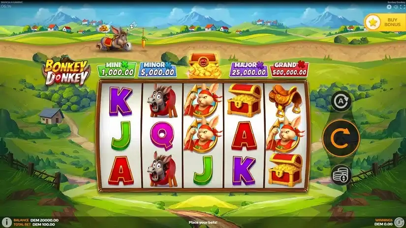 Bonkey Donkey slot screenshot 