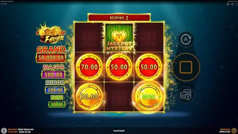 CoinSpin Fever slot screenshot 4