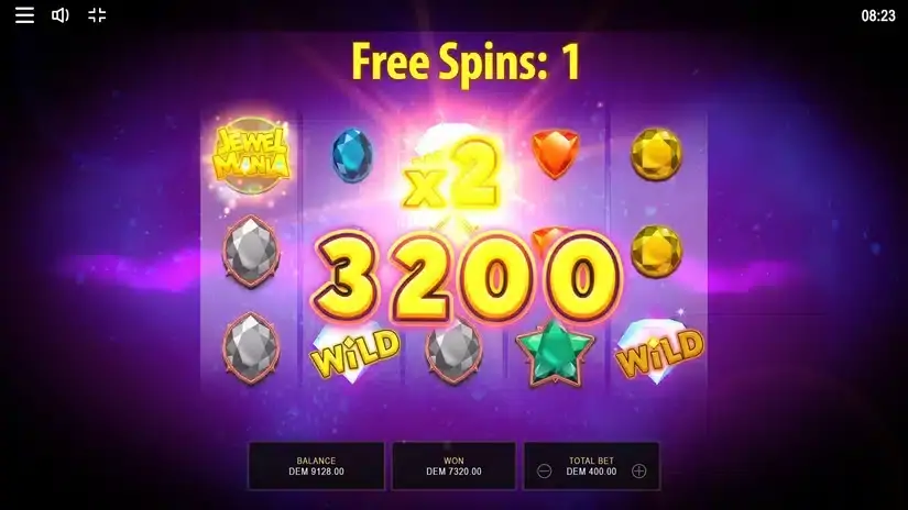 Jewel Mania slot screenshot 