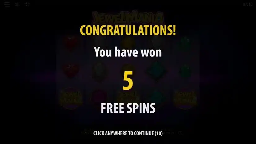 Jewel Mania slot screenshot 3