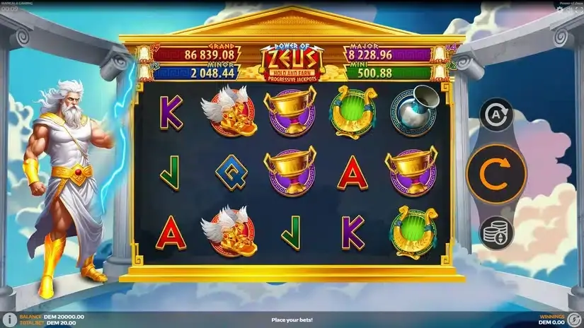 Power of Zeus slot screenshot 