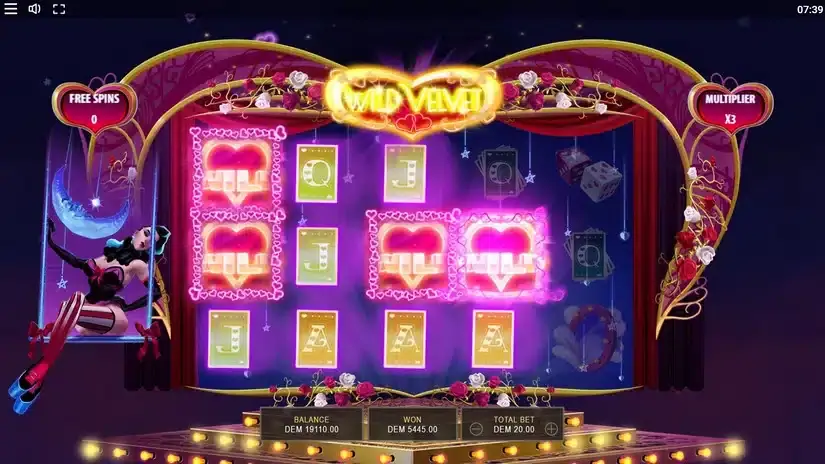Wild Velvet slot screenshot 