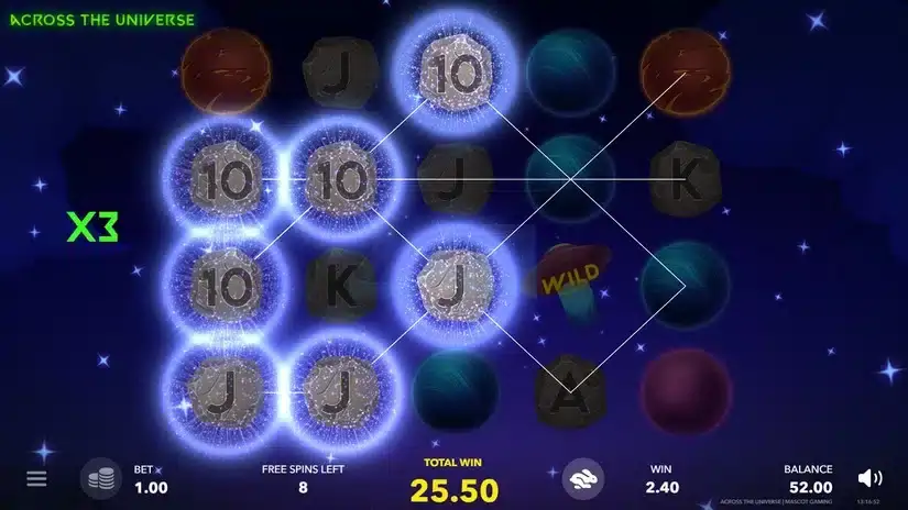 Across The Universe slot screenshot 4