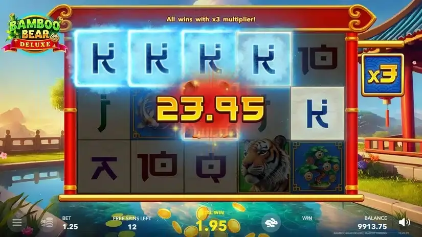 Bamboo Bear Deluxe slot screenshot 3