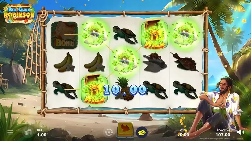 Ben Gunn Robinson slot screenshot 2