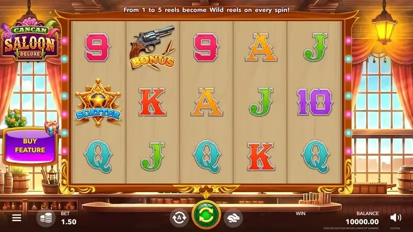 Cancan Saloon Deluxe slot screenshot 