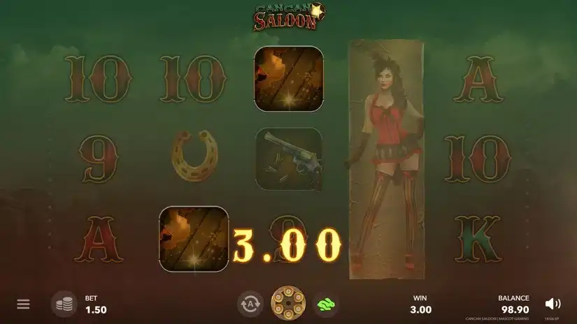 CanCan Saloon slot screenshot 