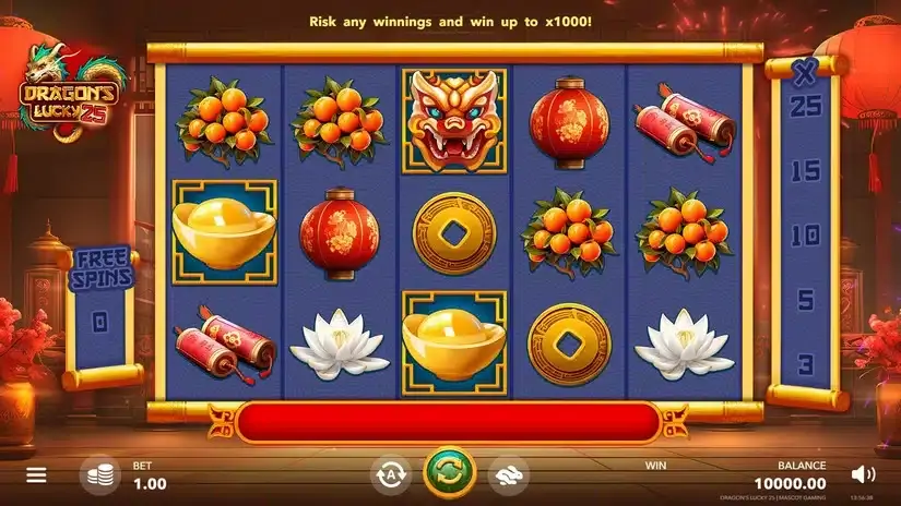 Dragon’s Lucky 25 slot screenshot 1