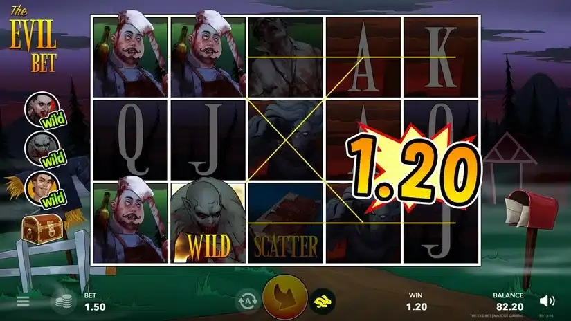 Evil Bet slot screenshot 3