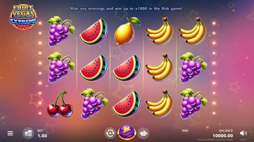 Fruit Vegas Extreme x125 slot screenshot 1