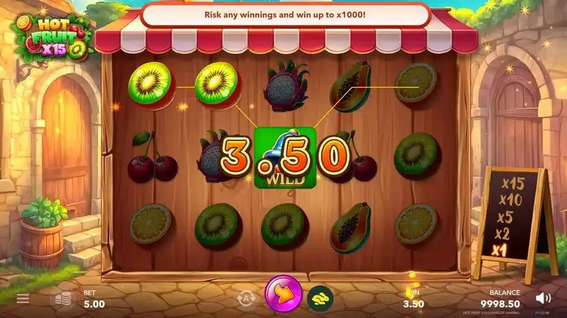 Hot Fruit x15 slot screenshot 2