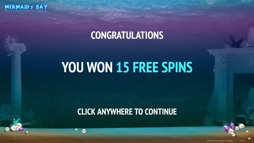 Mermaid’s Bay slot screenshot 2