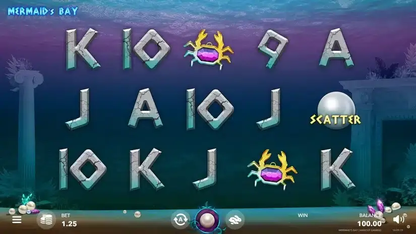 Mermaid’s Bay slot screenshot 