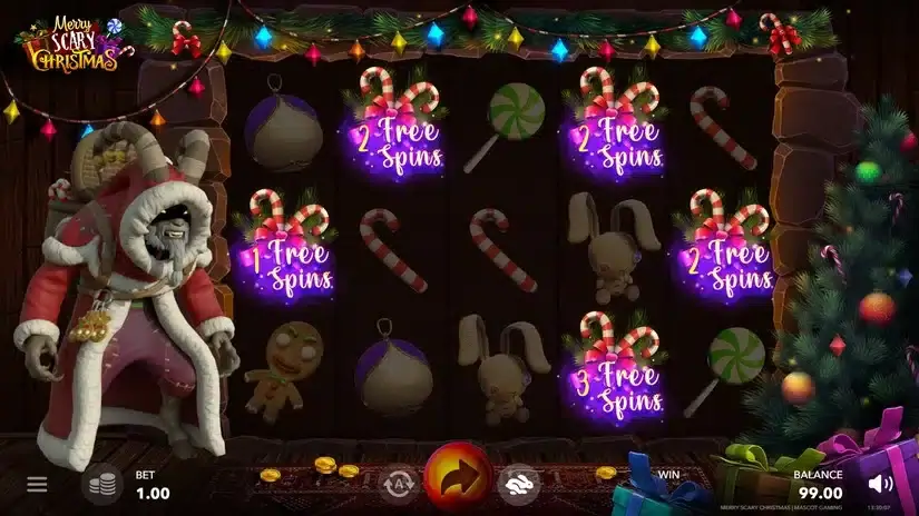 Merry Scary Christmas slot screenshot 2