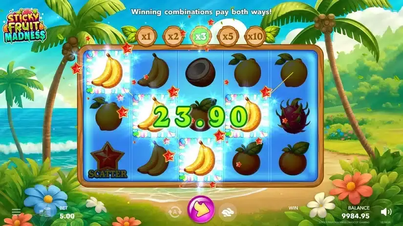 Sticky Fruit Madness slot screenshot 3