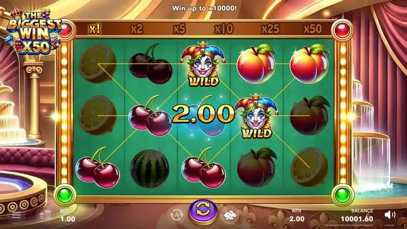 The Biggest Win x50 slot screenshot 2