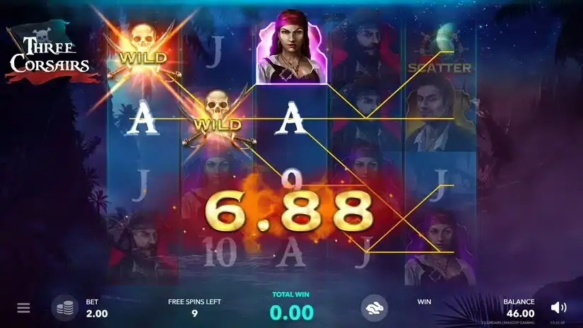 Three Corsairs slot screenshot 3