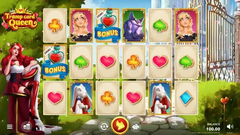 Trump Card Queen slot screenshot 1