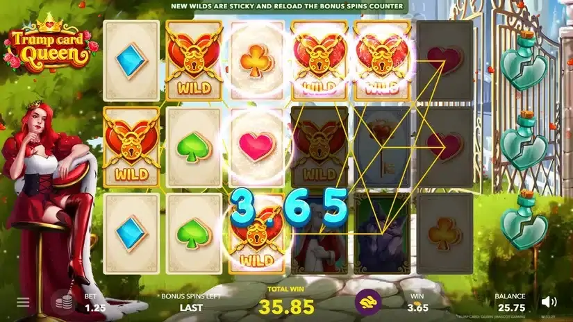 Trump Card Queen slot screenshot 5