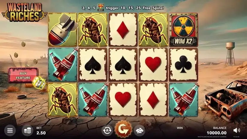 Wasteland Riches slot screenshot 1