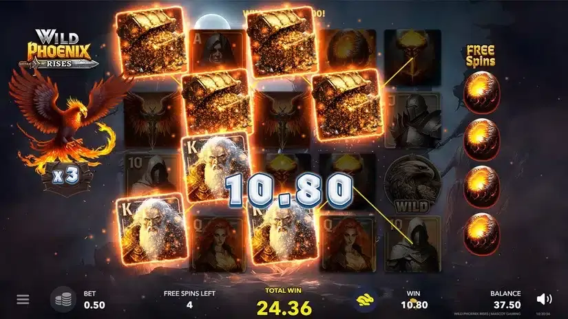 Wild Phoenix Rises slot screenshot 5