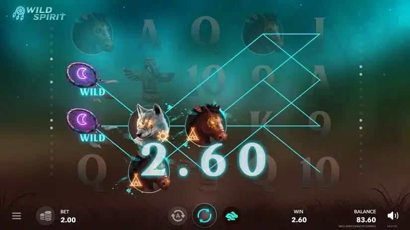 Wild Spirit slot screenshot 3