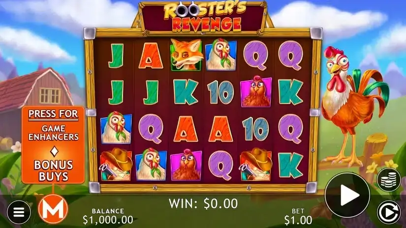 Rooster’s Revenge slot screenshot 