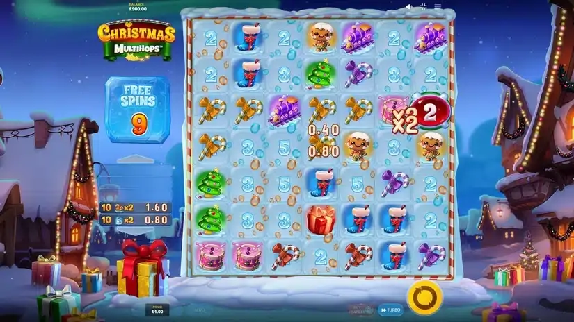 Christmas MULTIHOPS slot screenshot 4