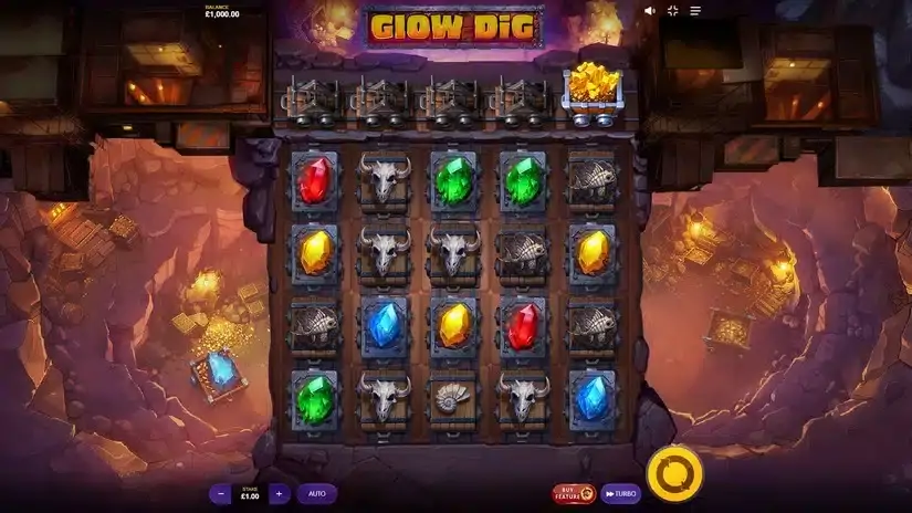 Glow Dig slot screenshot 