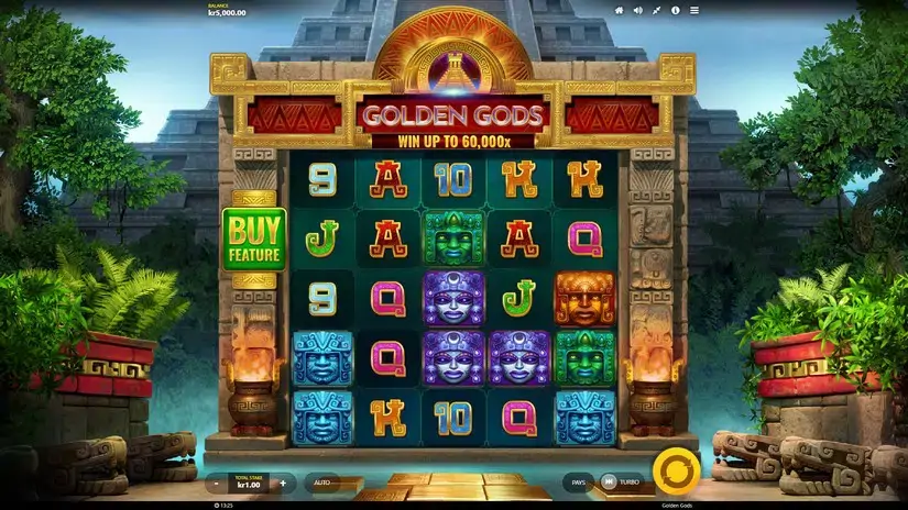 Golden Gods slot screenshot 