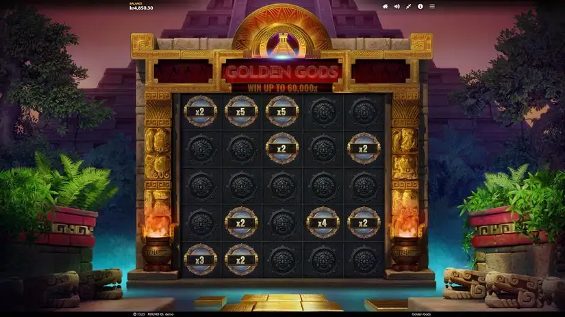 Golden Gods slot screenshot 