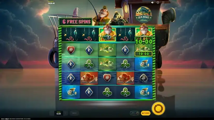Sea Boat Adventure slot screenshot 