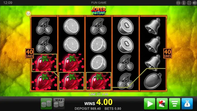 Joker Nature slot screenshot 2