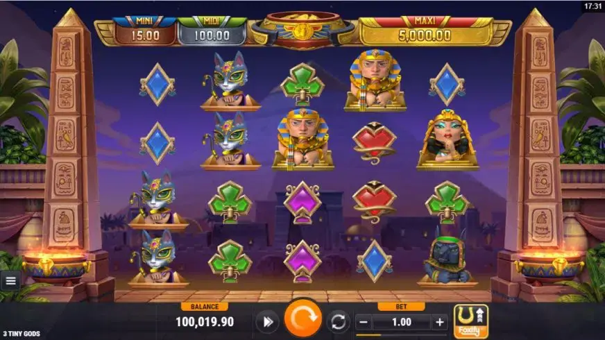 3 Tiny Gods slot screenshot 1