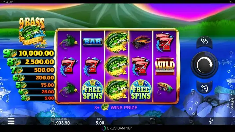 9 Bass slot screenshot 