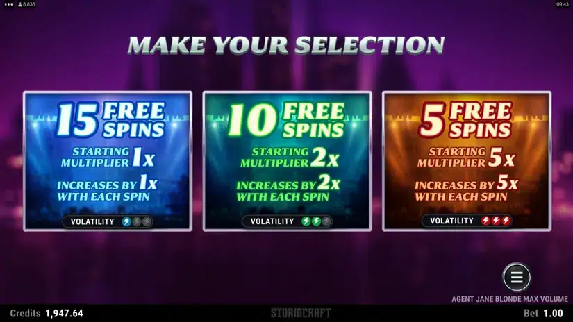 Agent Jane Blonde Max Volume slot screenshot 5