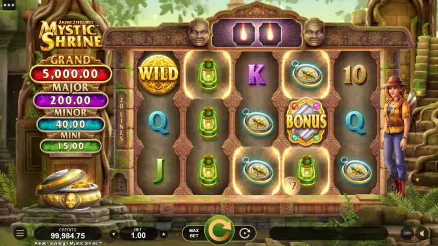 Amber Sterlings Mystic Shrine slot screenshot 2
