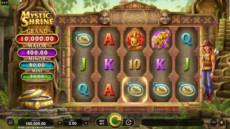 Amber Sterlings Mystic Shrine slot screenshot 