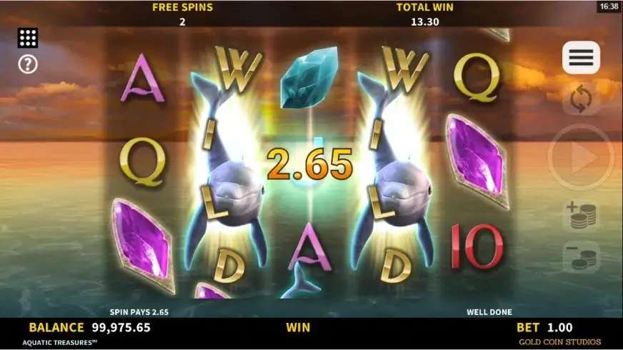 Aquatic Treasures slot screenshot 5