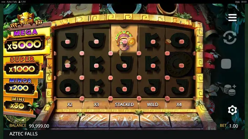 Aztec Falls slot screenshot 2