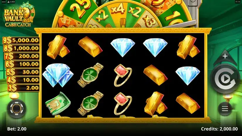 Bank Vault slot screenshot 