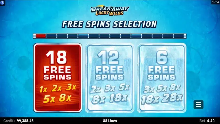 Break Away Lucky Wilds slot screenshot 4